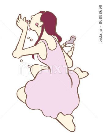 パーソナリティ障害 大量服薬する女性のイラスト シンプル パーソナリティ障害 大量服薬する女性のイラスト シンプル 86898699