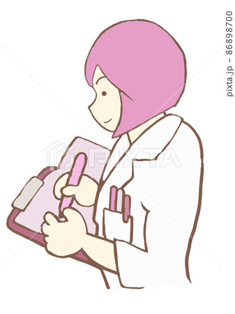 心理検査を実施する臨床心理士のイラスト シンプル 心理検査を実施する臨床心理士のイラスト シンプル 86898700