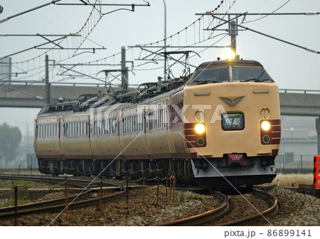 北陸本線　加賀笠間－美川　JR西日本　485系　K12編成（金沢）　加越 86899141
