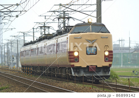 北陸本線　美川－加賀笠間　JR西日本　485系　K12編成（金沢）　加越 86899142