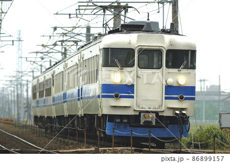 北陸本線　美川－加賀笠間　JR西日本　475系　A03＋A19編成（金沢） 86899157