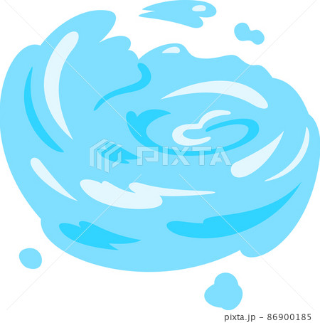 渦を巻く水流 86900185