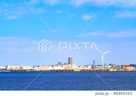 横浜市、横浜港の風景 86900565
