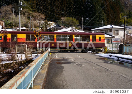 ローカル線　渡良瀬渓谷鐵道　トロッコ列車 86901087