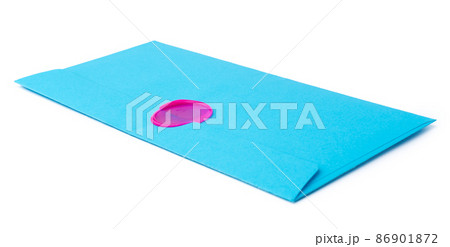 blue envelope isolated on white background 86901872