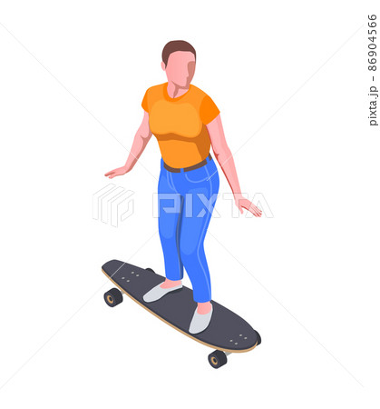 Skateboard Isometric Icon Skateboard Isometric Icon 86904566
