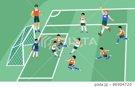 Football Soccer Composition Football Soccer Composition 86904720