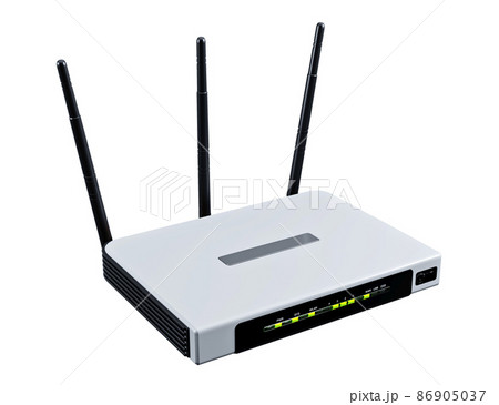 internet router 3d model isolated on white background  86905037