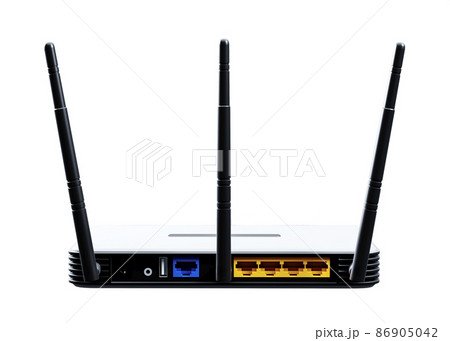 internet router 3d model isolated on white background  86905042