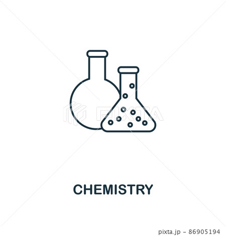 Chemistry outline icon. Creative design from school icon collection. Premium chemistry outline icon. For web design, apps, software and printing. 86905194