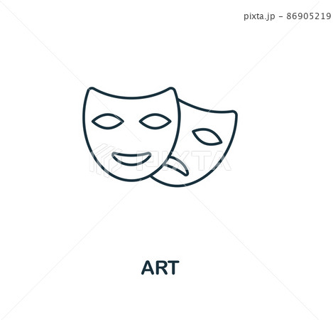 Art outline icon. Creative design from school icon collection. Premium art outline icon. For web design, apps, software and printing. Art outline icon. Creative design from school icon collection. Premium art outline icon. For web design, apps, software and printing. 86905219