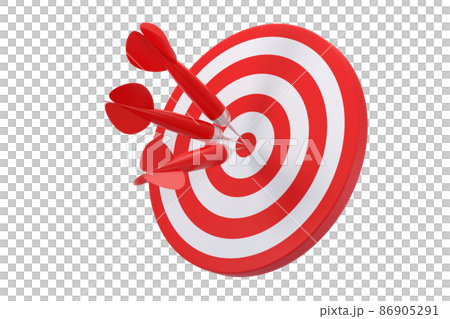 3D. Dart board and darts darts. Concept business finance. 86905291