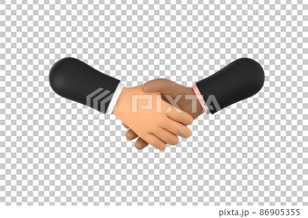 3D. businessmen handshaking happy and success on business concept 3D. businessmen handshaking happy and success on business concept 86905355