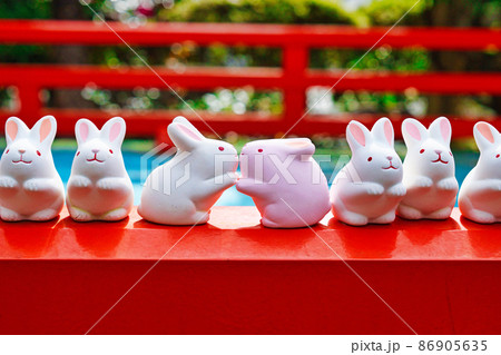 岡﨑神社のうさぎみくじ（京都） 86905635