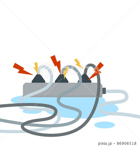 Wet cables and connectors. The problem with electricity. 86906518