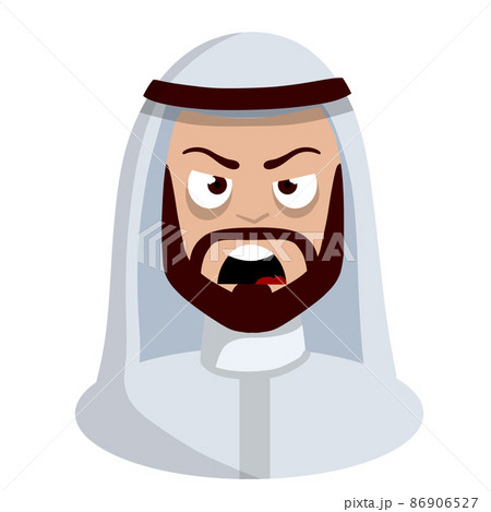 Angry face of Arab man Angry face of Arab man 86906527