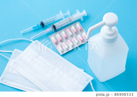 医療イメージ（アルコール消毒液　エタノール） 86906533