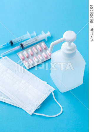 医療イメージ（アルコール消毒液　エタノール） 86906534