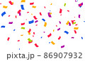 Confetti background. Party confetti pieces 86907932