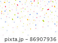 Confetti background. Party confetti pieces 86907936