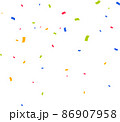 Confetti background. Party confetti pieces 86907958
