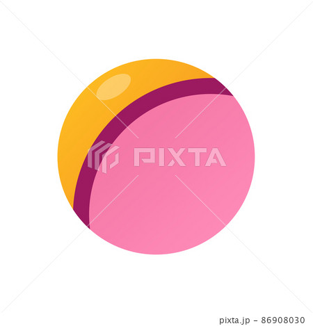 Rubber ball - modern flat design single isolated object Rubber ball - modern flat design single isolated object 86908030