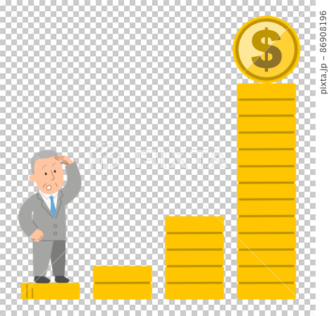 Looking up at money 4 ・ Men in suits 2 86908196