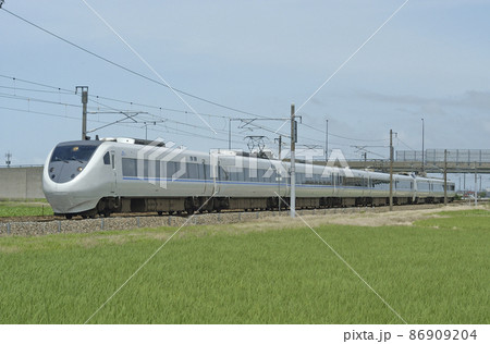 北陸本線　加賀笠間－美川　JR西日本　681系　T03＋T18編成（金沢）　サンダーバード 86909204