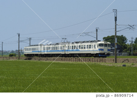 北陸本線　美川－加賀笠間　JR西日本　475系　A07編成（金沢） 86909714