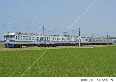北陸本線 加賀笠間-美川 JR西日本 475系 A13+A04編成(金沢) 北陸本線 加賀笠間-美川 JR西日本 475系 A13+A04編成(金沢) 86909719