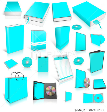 Cyan 3d blank cover collection Cyan 3d blank cover collection 86910457