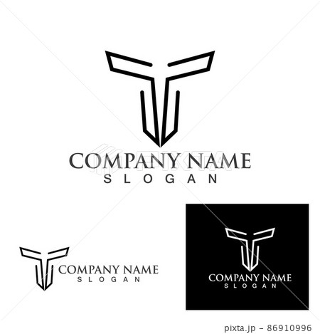 T logo and symbol vector 86910996