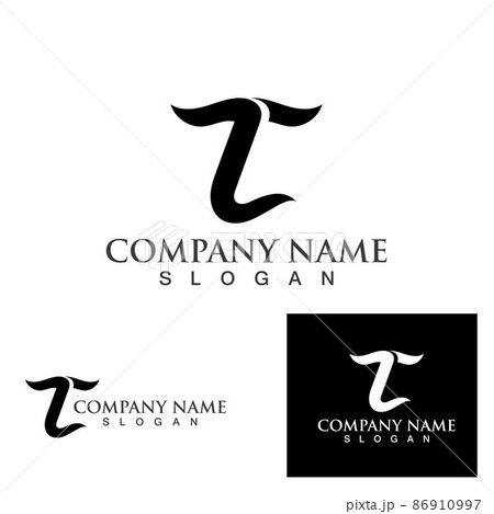 T logo and symbol vector 86910997