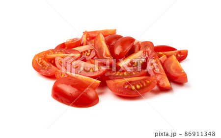 Long Plum Tomato Group Isolated, Fresh Small Cherry Tomatoes Long Plum Tomato Group Isolated, Fresh Small Cherry Tomatoes 86911348