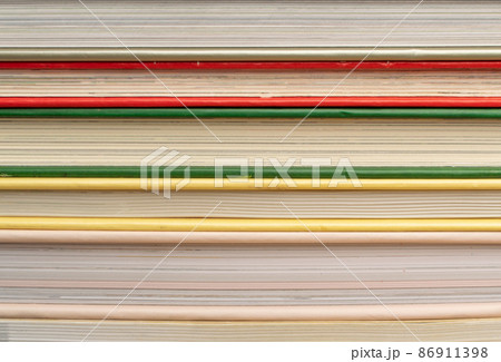 Book Stack Texture Background, Old Magazine Edges Book Stack Texture Background, Old Magazine Edges 86911398