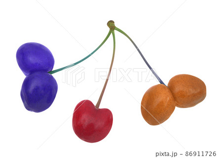 Variegated cherries Variegated cherries 86911726