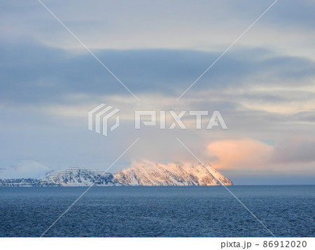 Landscape at the Porsangerfjord in Winter, Norway 86912020