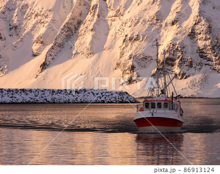 Return of a Fishing Boat, Honningsvag, Mageroya, Norway 86913124
