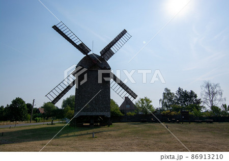 Windmill, Wilhelmsaue, Brandenburg, Germany Windmill, Wilhelmsaue, Brandenburg, Germany 86913210