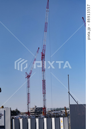 大型マンション建築現場 86913557