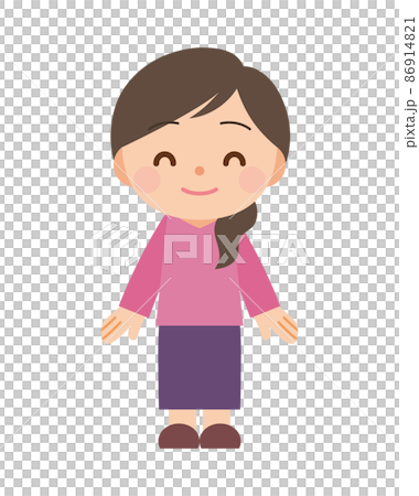 一個女人帶著微笑 一個女人帶著微笑 86914821