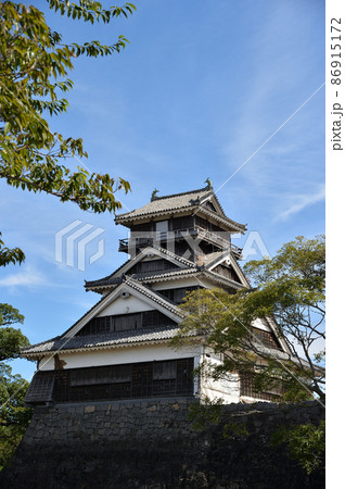 熊本城、宇土櫓、震災後 熊本城、宇土櫓、震災後 86915172