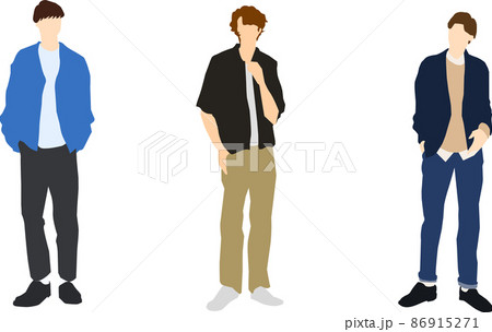 春服を着た男性の全身 86915271