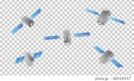 Satellite Michibiki illustration set 86916547