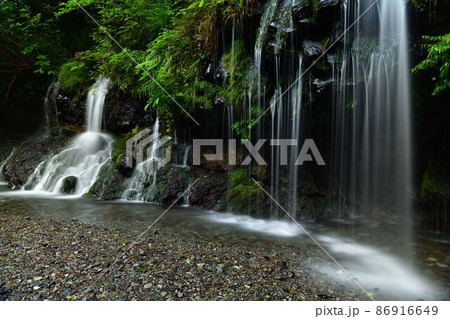 静岡県富士宮市　陣馬の滝 86916649