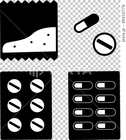 Pictogram set of medicines - Stock Illustration [86916778] - PIXTA