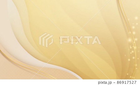 Abstract background with golden lines and light... - Stock Illustration  [86917527] - PIXTA