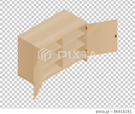 Storage perspective with door (door open) Oak, oak Storage perspective with door (door open) Oak, oak 86918191