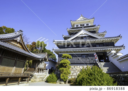 日本三大水城である中津城 (大分県中津市) 日本三大水城である中津城 (大分県中津市) 86918388
