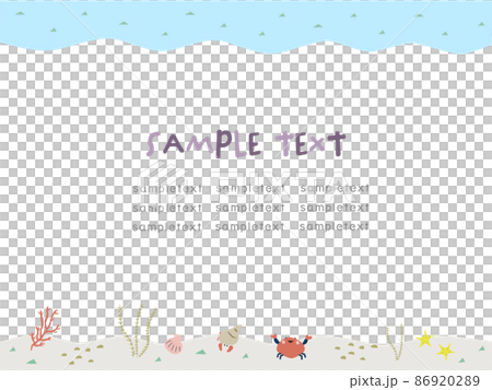 Fun sea frame with POP Fun sea frame with POP 86920289